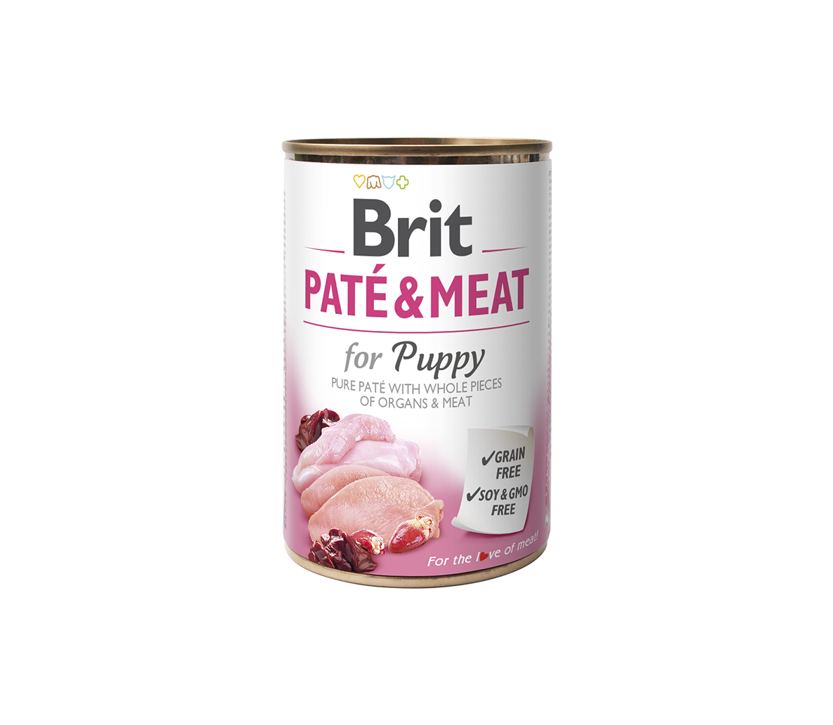Brit Care kons. šunims Chicken&Turkey Pate&Meat for Puppy 400 g