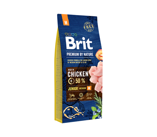 Brit Premium By Nature Junior M s.m. šunims 3 kg