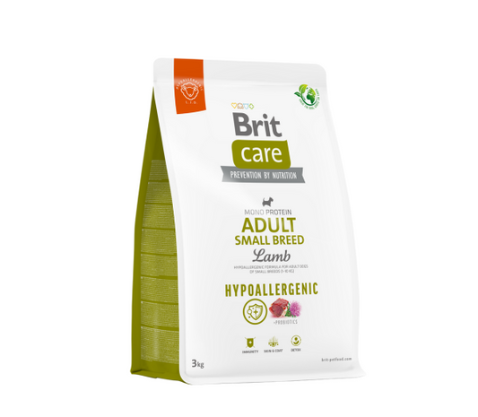 Brit Care Hypoallergenic Adult Small Breed Lamb&Rice sausas maistas šunims su ėriena ir ryžiais 3kg