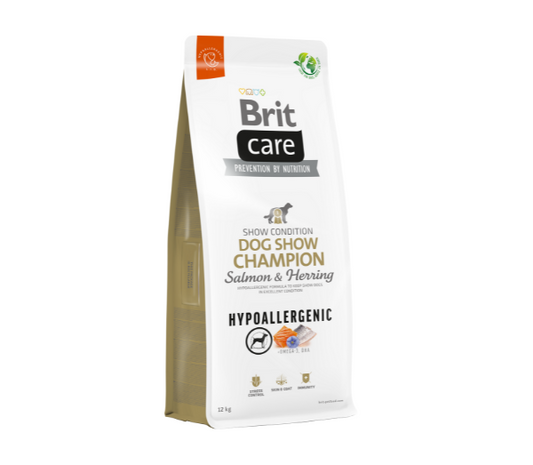 Brit Care Hypoallergenic Dog Show Champion sausas maistas šunims 3kg