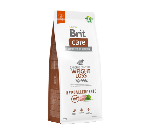 Brit Care Hypoallergenic Weight Loss Rabbit sausas maistas šunims su triušiena 3 kg