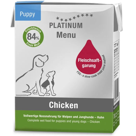 Platinum paštetas Puppy su vištiena jauniems šunims