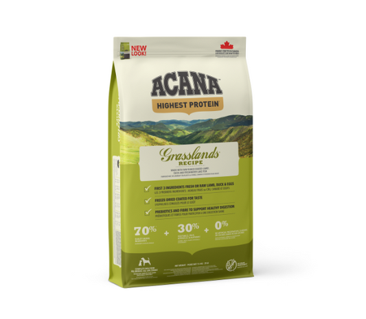 ACANA Grasslands sausas maistas šunims 11,4 kg su paukštiena
