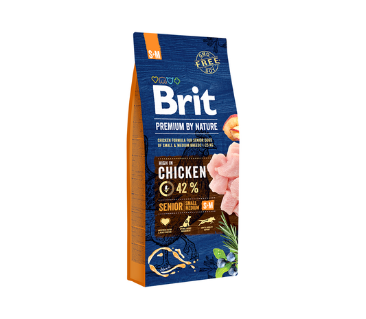 Brit Premium By Nature Senior S/M s.m. šunims 3 kg