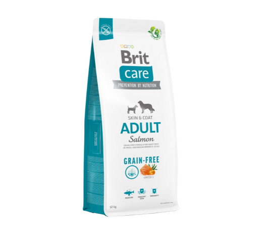 Brit Care Grain-free Adult Salmon sausas maistas šunims su lašiša 1 kg